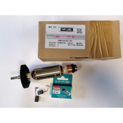 Makita wirnik 517649-4 + szczotki 195026-6 do GA5030 GA4530 PJ7000 nowe oryginał  04/25*